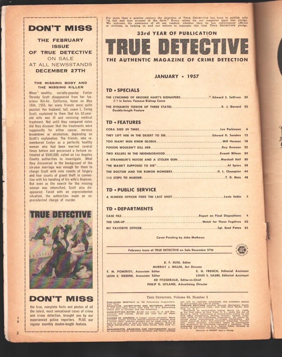 True Detective 11957 Bondage Bound And Gagged Woman On Cover Pulp Crime Posed Comic Books 1950