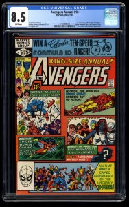 Avengers Annual #10 CGC VF+ 8.5 White Pages 1st Rogue!