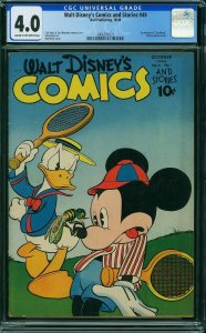 Walt Disney's Comics & Stories #49 (1944) CGC 4.0 VG