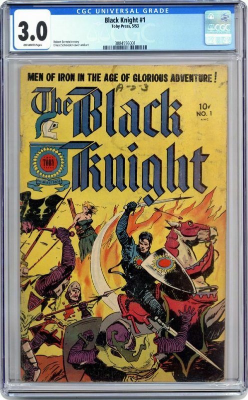 Black Knight #1 Toby Press 1953 CGC 3.0 1st Black Knight in Comics Eternals