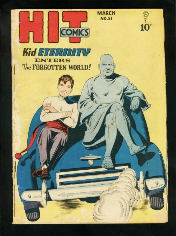 HIT COMICS #51 1948- KID ETERNITY-GERONIMO-ROBIN HOOD-good plus G+