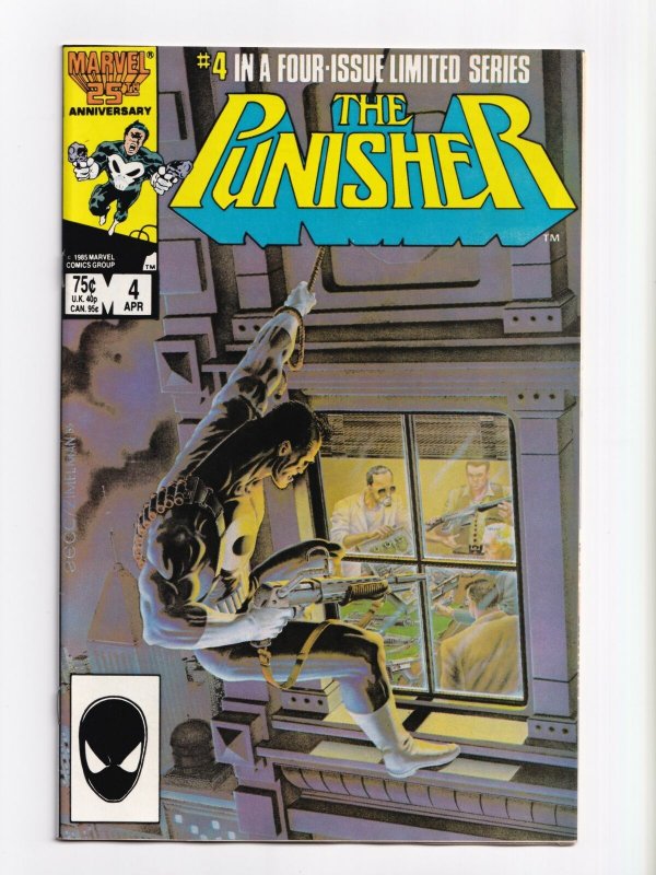 Punisher #4 Marvel Comics Limited Series 1986 NM 9.4