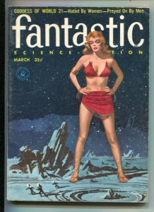 Fantastic 3/1957-Ziff-Davis-Glood Girl Art cover by Ed Valigursky-Robert Silv...