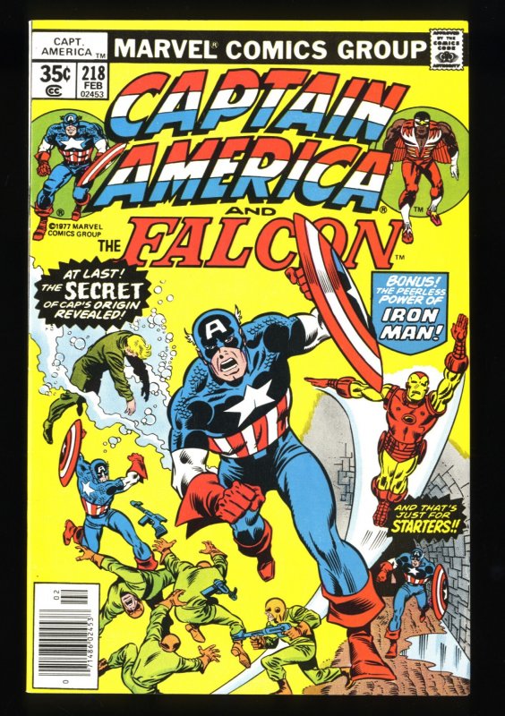 Captain America #218 NM+ 9.6 Iron Man Appearance!