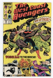 West Coast Avengers #33 Steve Englehart Al Milgrom Scarlet Witch NM-