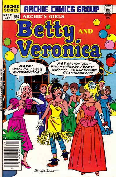 Archie's Girls Betty And Veronica #337 VG ; Archie | low grade comic August 1985