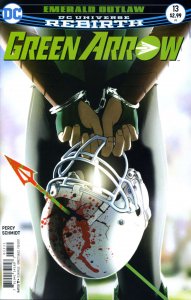 Green Arrow (6th Series) #13 FN ; DC | Rebirth Football Helmet Handcuffs