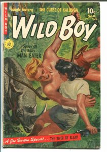 WILD BOY #8 1952-ZIFF-DAVIS-GERALD MC CANN-JUNGLE RESCUE COVER-vg