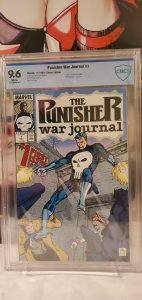 PUNISHER WAR JOURNAL #1 CBCS 9.6 WHITE PAGES ORIGIN OF PUNISHER MARVEL COMICS