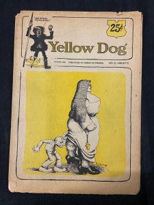 YELLOW DOG 5 VINTAGE UNDERGROUND TABLOID COMICS LOT ROBERT CRUMB 1968 G/VG # 1-5