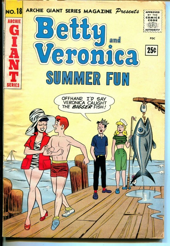 Archie Giant Series #18 1962-Betty & Veronica Summer Fun-fishing cover-FN