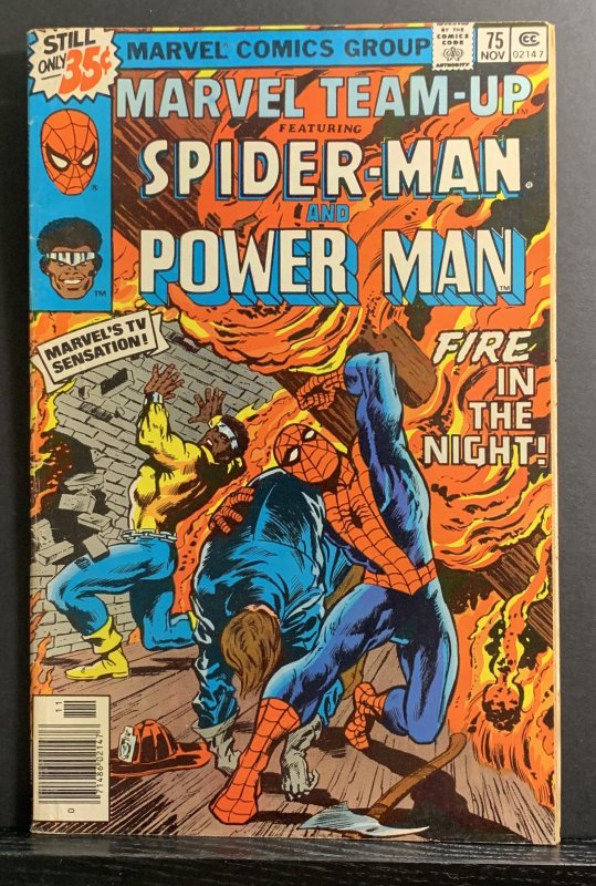 Marvel Team-Up #75 (1978) Spider-Man & Power Man VG Newsstand Variant