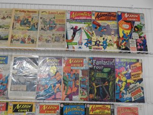 Lot of 66 Low Grade Comics W/ Superman, Lois Lane, Flash! See Description!