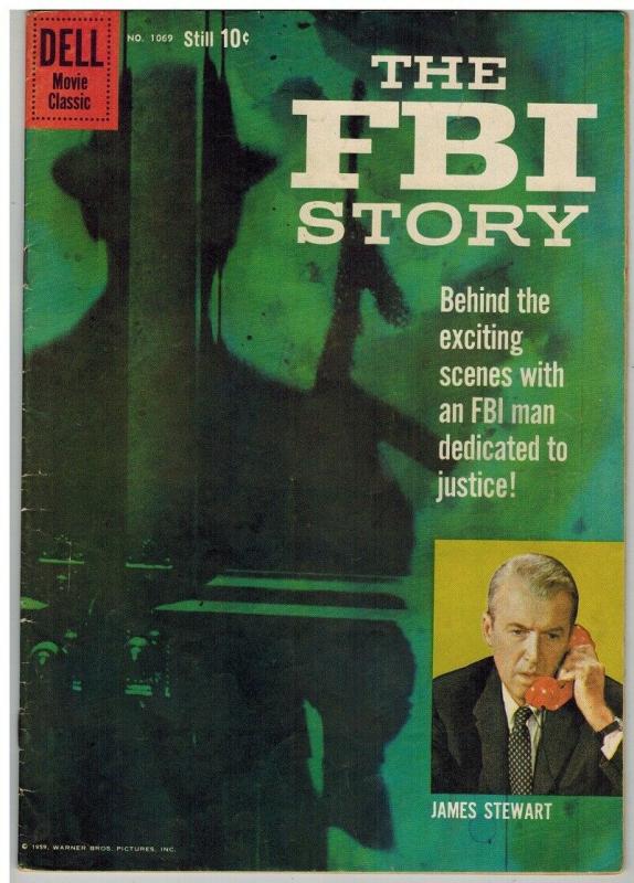 FBI STORY FC 1069 VG-F Jan.-Mar. 1960 James Stewart