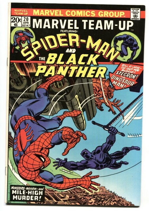 Marvel Team-Up #20 1974-SPIDER-MAN / BLACK PANTHER comic book VF