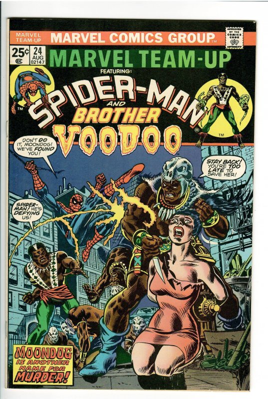 MARVEL TEAM-UP 24 NM- 9.2 1st APP.MOONDOG!  BONDAGE CVR (LOUISIANA COLLECTION)