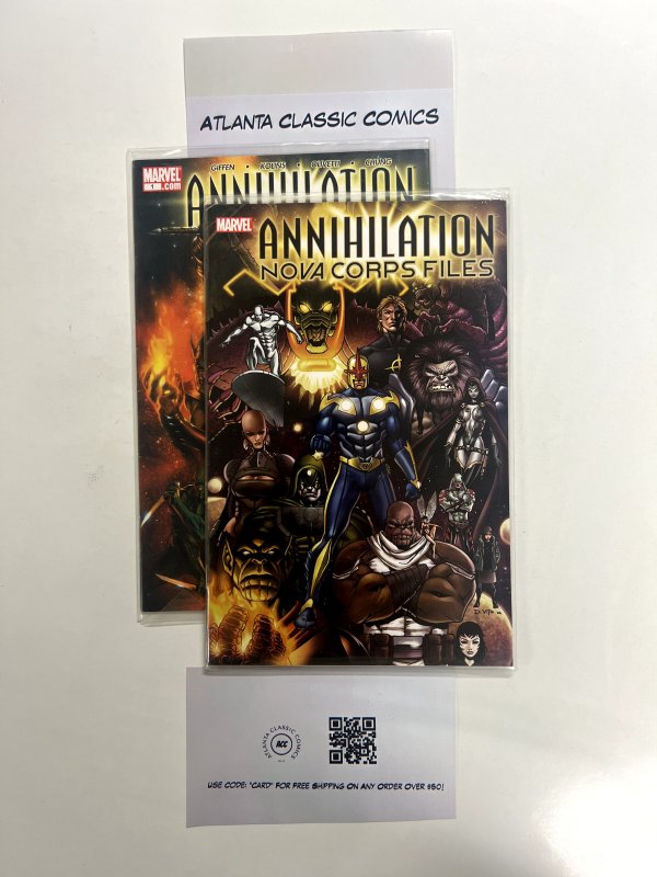 2 Annihilation Marvel Comic Books # 1 1 Avengers Defenders Spiderman 43 JS25