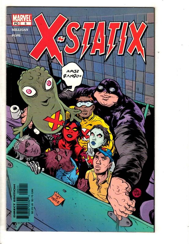 Lot Of 10 X-Statix Marvel Comic Books # 1 Giant Sz 2 3 4 5 6 7 8 9 10 X-Men CR53