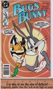 BUGS BUNNY #1 NEWSSTAND (Jun 1990) NM- 9.2, white