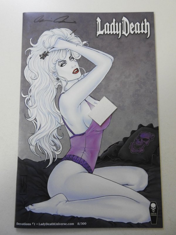 Lady Death Devotions #1 LadyDeathUniverse.com Edition NM Cond! Signed W/ COA!