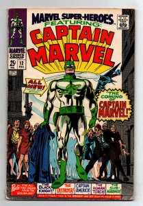 Marvel Super-Heroes #12 - 1st appearance Captain Marvel - KEY - 1967 - (-FN)