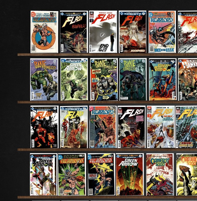 Huge Lot 140+ Comics with The Flash, Green Arrow, Warlord & More!