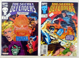 Secret Defenders Lot of 2 #4, 5 (1993) Marvel Comics Doctor Strange 1st Print