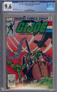 G.I. JOE A REAL AMERICAN HERO #12 CGC 9.6 MIKE VOSBURG WHITE PAGES