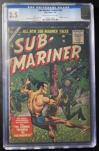 Atlas Comics Sub-Mariner Comics #39 CGC 2.5 Namora Appearance