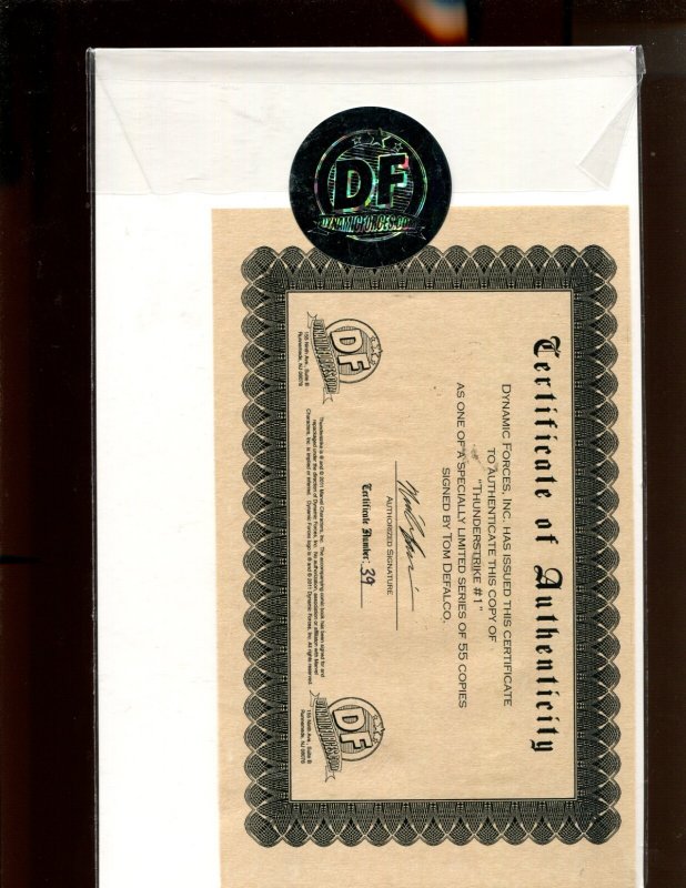 Superpowers! Preview Ed #1 - SIGNED BY JIM KRUEGER W COA 19/100! (9.2) 2007