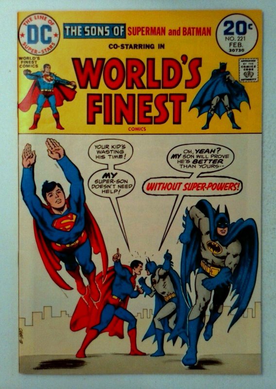 World's Finest #221 DC 1974 VF+ Bronze Age 1st Printing Comic Book