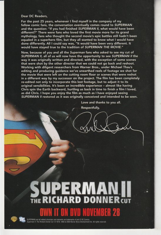 Action Comics #844 First Print Cover (2006)