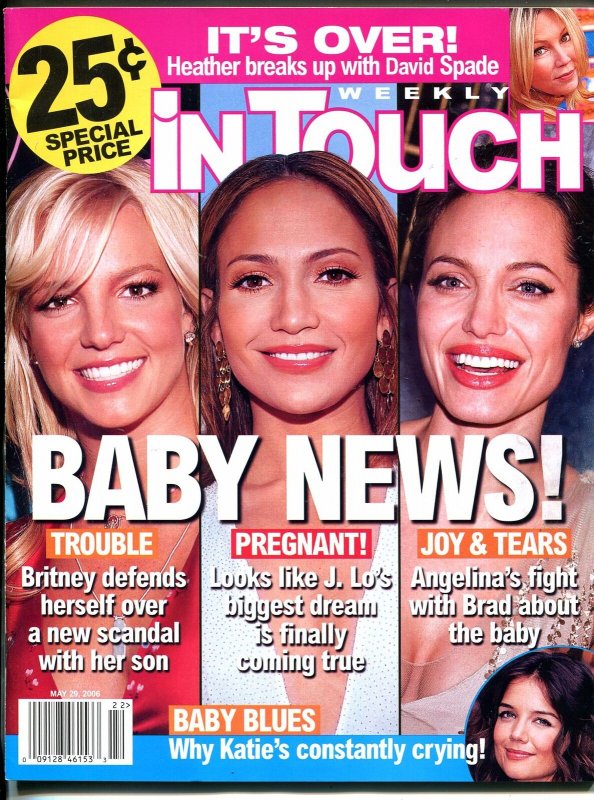 In Touch Weekly  5/29/2006-Britney-J-Lo-Angelina-David Spade-FN/VF