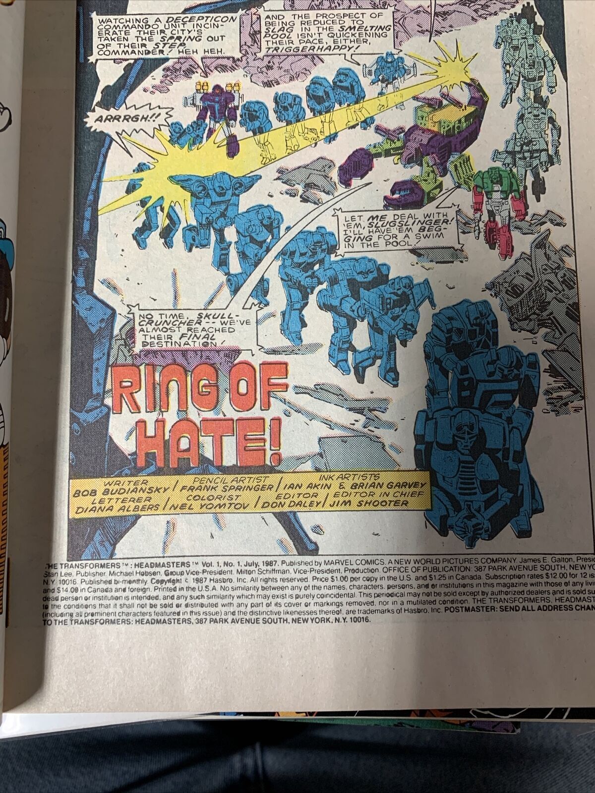 TRANSFORMERS HEADMASTERS 1 4 Complete Set! Marvel Comics 1 2 3 4