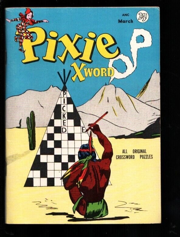 Pixie Xword #1 2/1954-1st issue-Original crossword puzzles-Digest format-Sout...