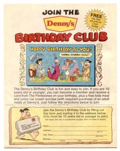 Flinstones Fun Book #11 1989- Denny's Premium comic