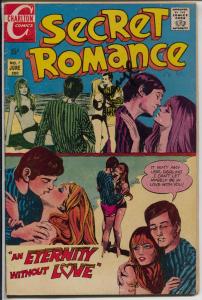 Secret Romance #7 1970-Charlton-signed by Cheryl-Beatniks-Greenwich Village-VG