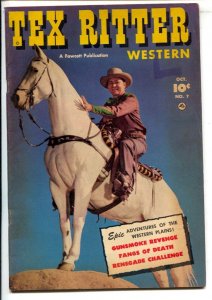 Tex Ritter Western #7  1951 - Fawcett  -VG+ - Comic Book