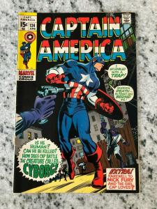 Captain America # 124 VG/FN Marvel Comic Book Avengers Hulk Thor Iron Man GK2