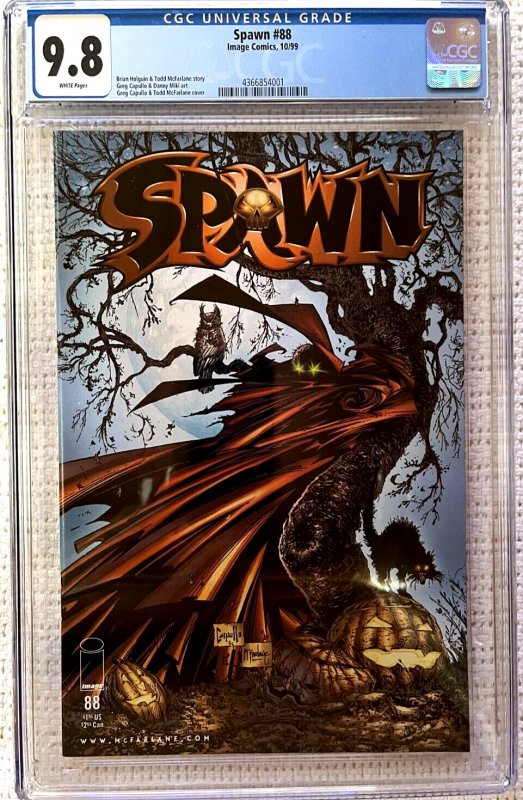 ?~IMAGE~SPAWN #88~?~GREG CAPULLO &TODD McFARLANE~HALLOWEEN COVER~?~CGC 9.8~?