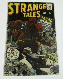 STRANGE TALES  #77 (Atlas,10/1960) GOOD (G) Silver Age Marvel-Monster Era!