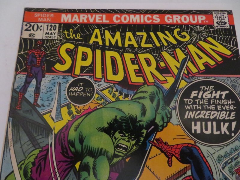 Marvel The Amazing Spider-Man #120 (1973) vs Incredible Hulk Comic Book FN- 5.5