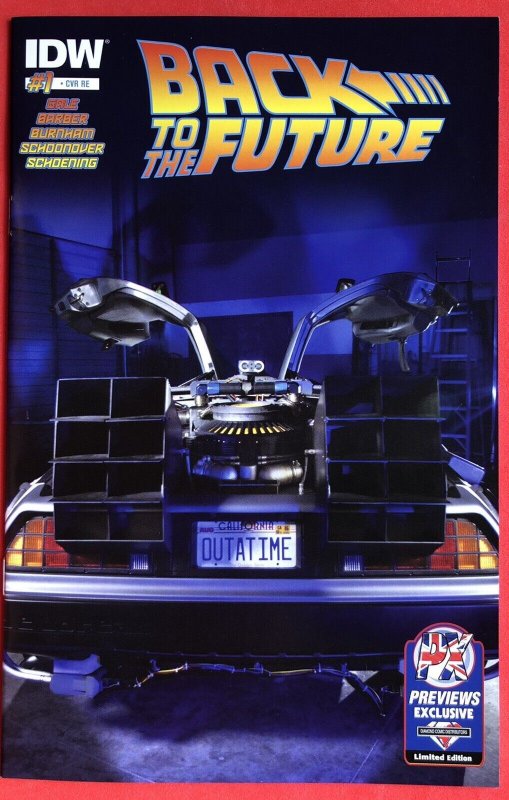 Back To The Future #1 (2015) PX Diamond Comics UK Exclusive Variant Cover 