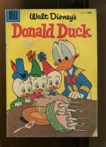 WALT DISNEYS DONALD DUCK #46 (4.5) CAKE COVER 1956