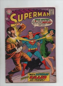 Superman #203 - When Superman Killed His Friends! - (6.0) 1968