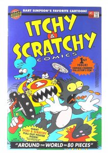 Itchy & Scratchy Comics   #1, NM + (Actual scan)