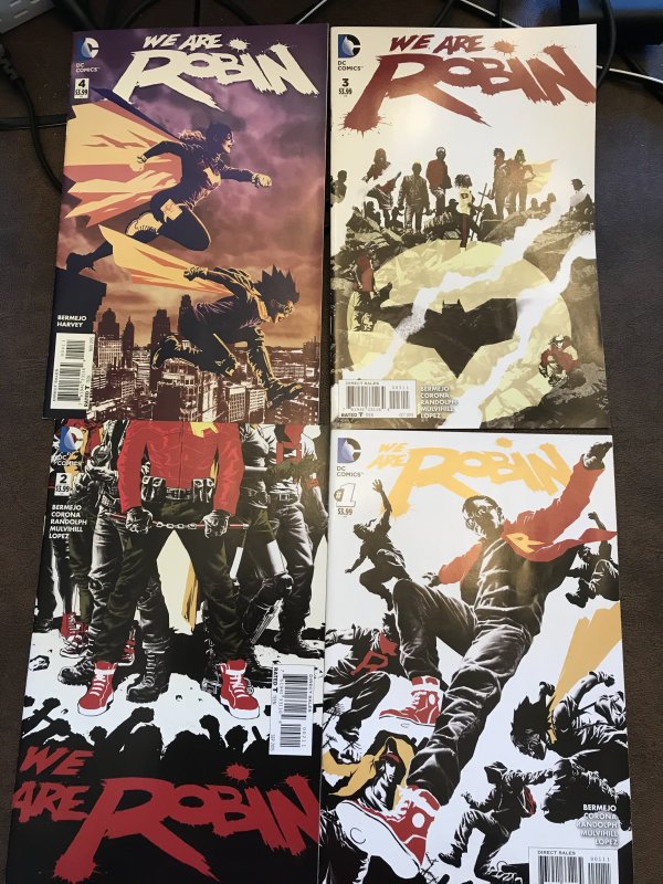 We Are Robin Complete Set 1-12 9.0 (our highest grade) Neal Adams Variant #5