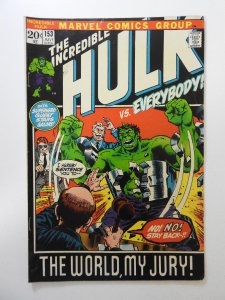The Incredible Hulk #153 (1972) VG Condition!