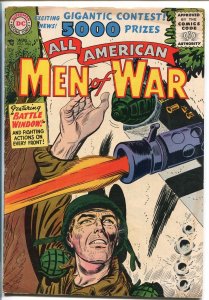 ALL AMERICAN MEN OF WAR #36-1956-WWII-DC-SILVER AGE-HAND GRENADE-KUBERT-vg/fn