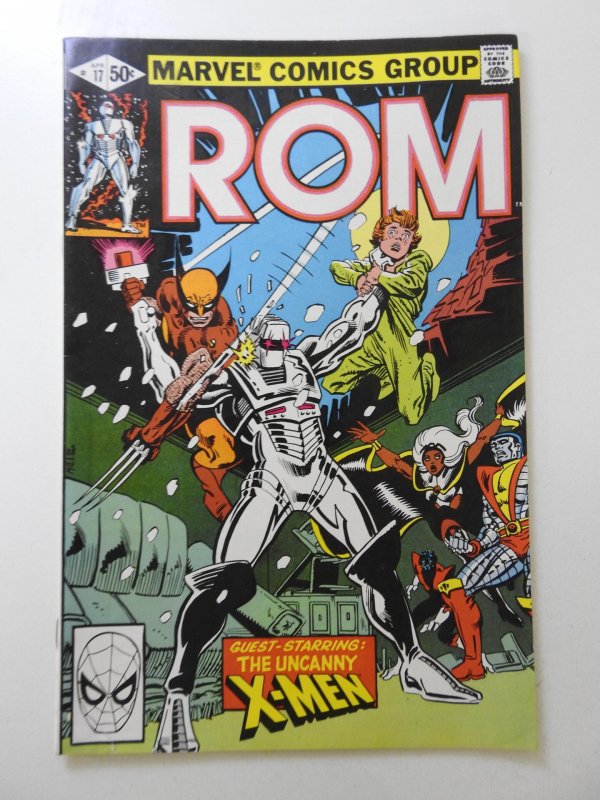 Rom #17 Direct Edition (1981) Starring The Uncanny X-Men! Great Read! Fine-!
